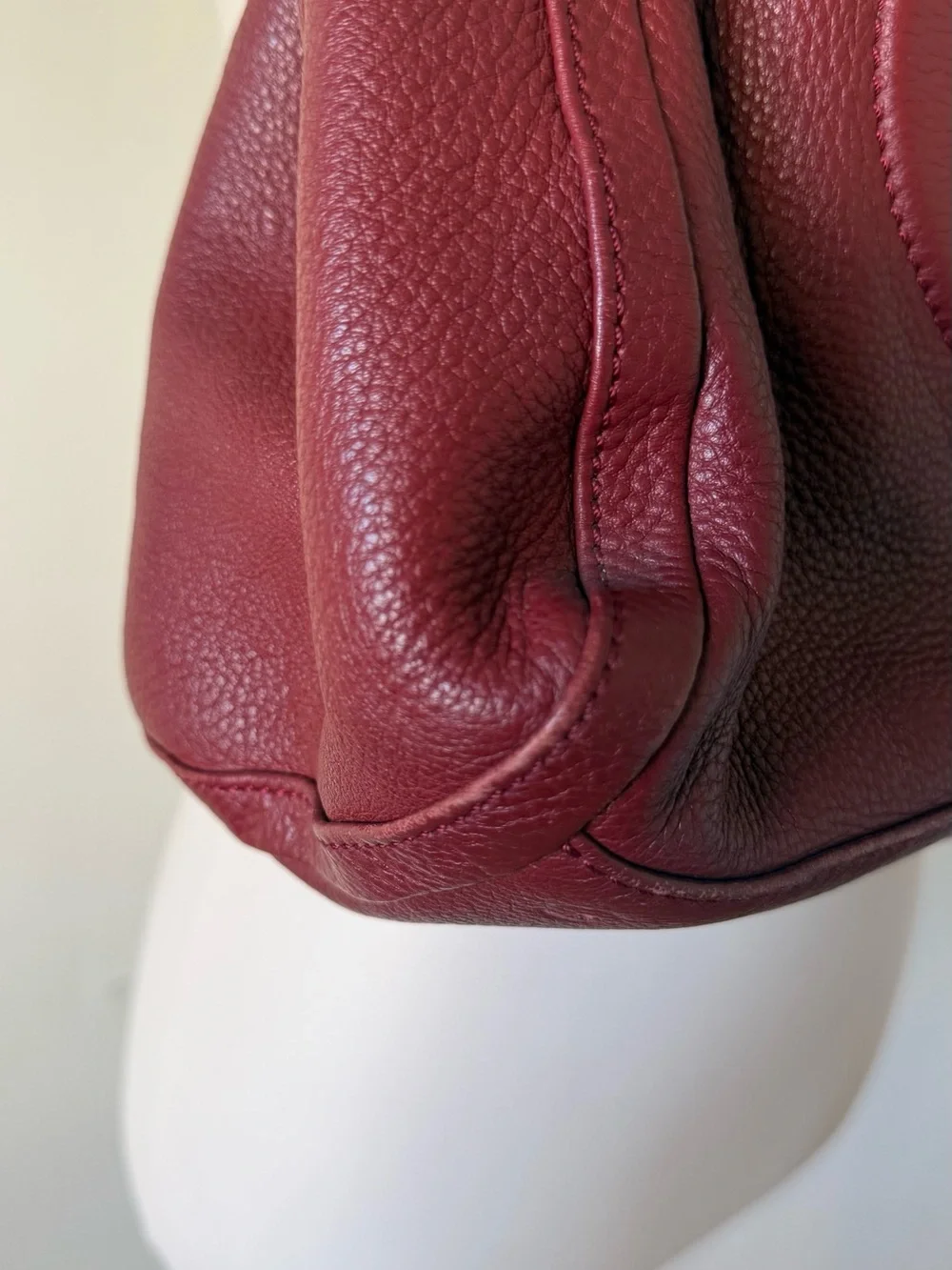 Gucci Soho Shoulder Bag Red Burgundy Medium Size - Picture 6 of 14